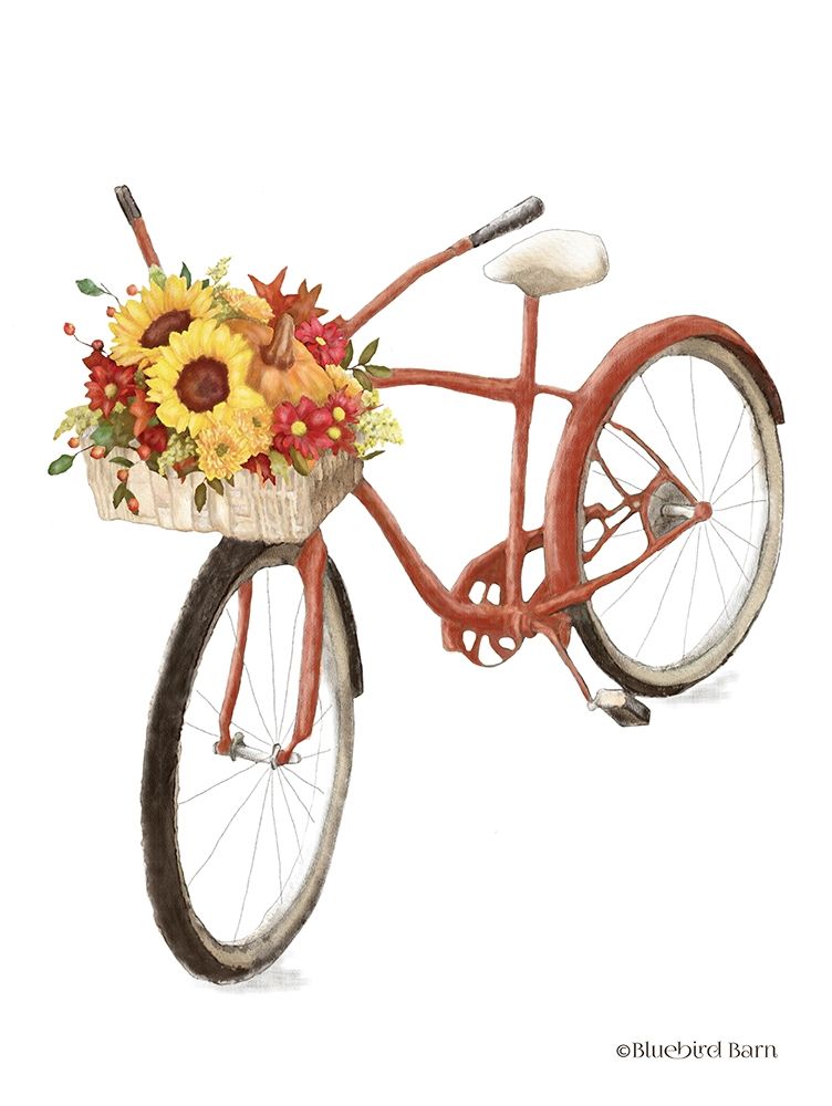 Fall Bike art print by Bluebird Barn for $57.95 CAD