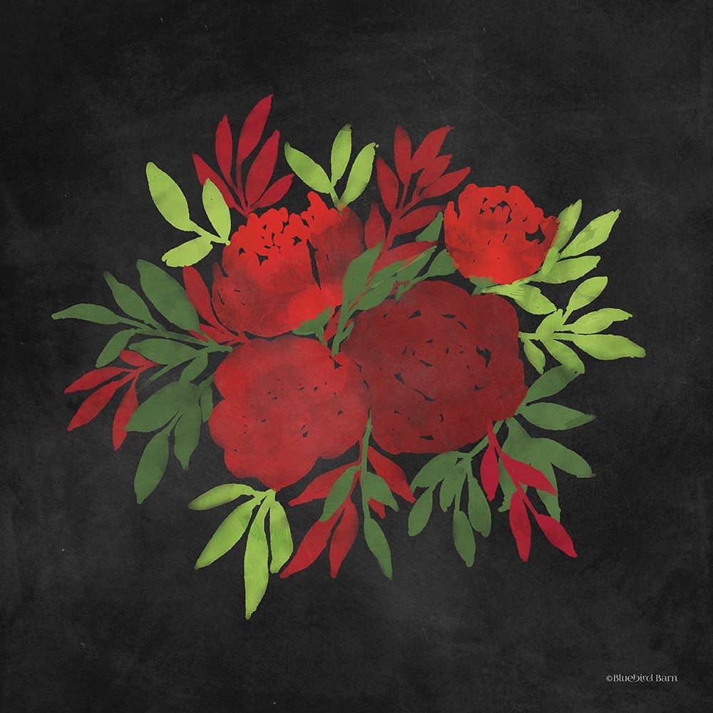 Red Flowers art print by Bluebird Barn for $57.95 CAD