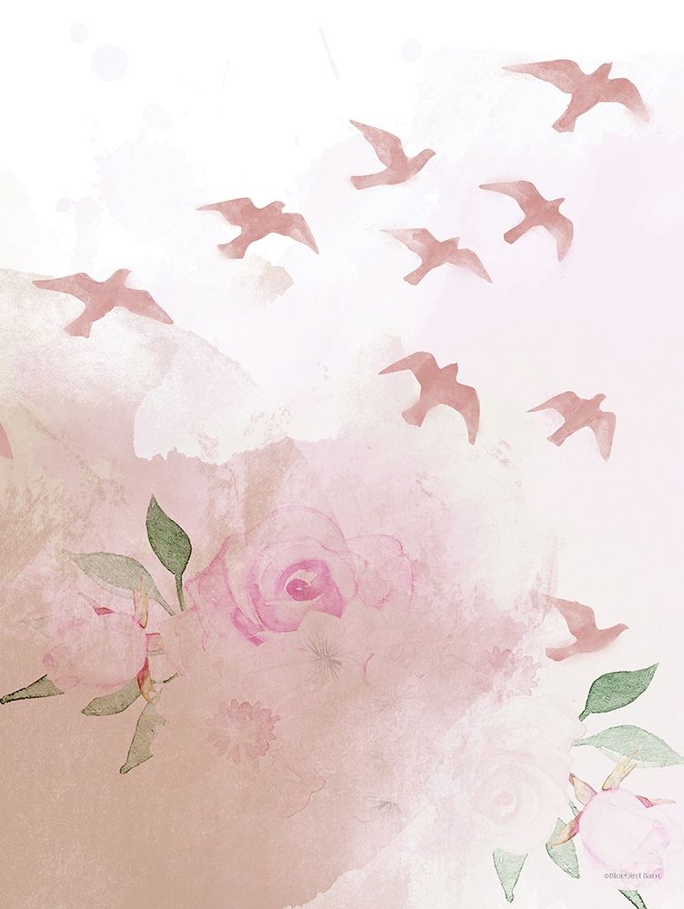 Meadow Flora Birds art print by Bluebird Barn for $57.95 CAD