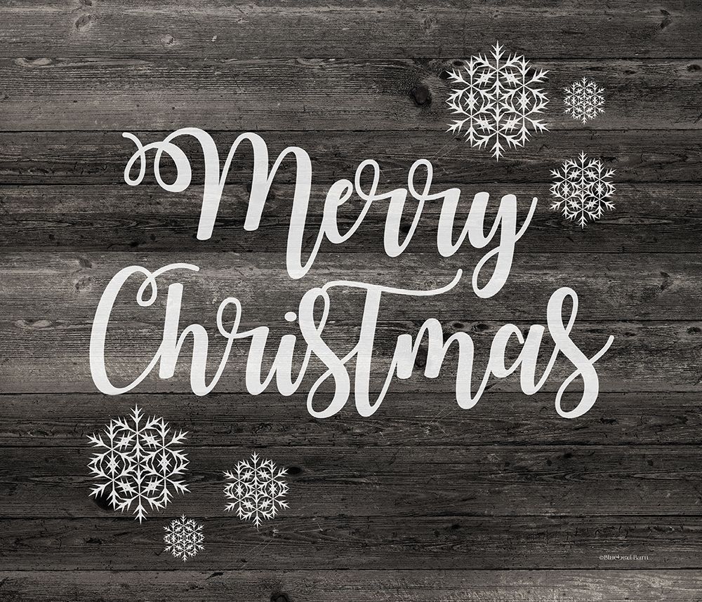 Merry Christmas art print by Bluebird Barn for $57.95 CAD