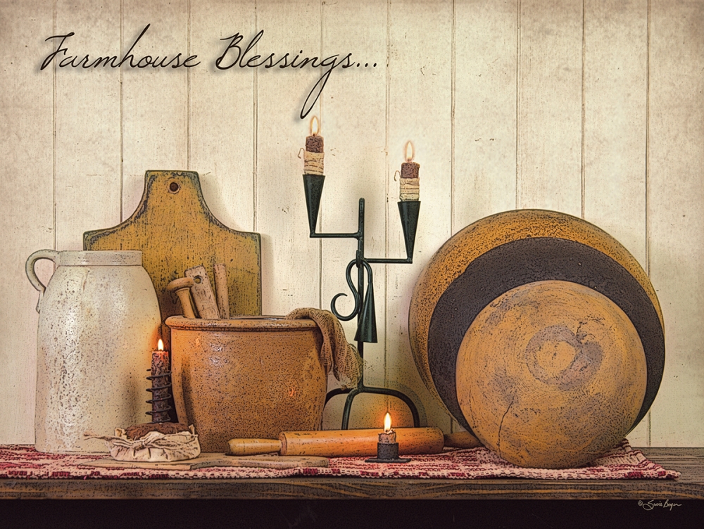 Farmhouse Blessings art print by Susie Boyer for $57.95 CAD