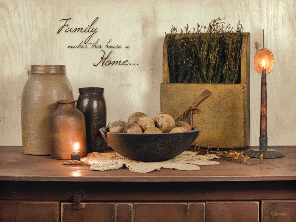 Family Makes This House a Home art print by Susie Boyer for $57.95 CAD