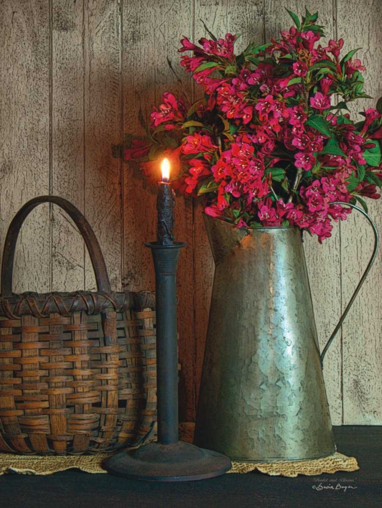 Basket and Blossoms art print by Susie Boyer for $57.95 CAD