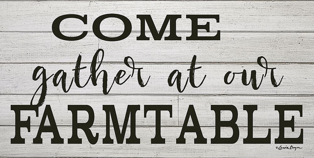 Come Gather at our Farm Table art print by Susie Boyer for $57.95 CAD