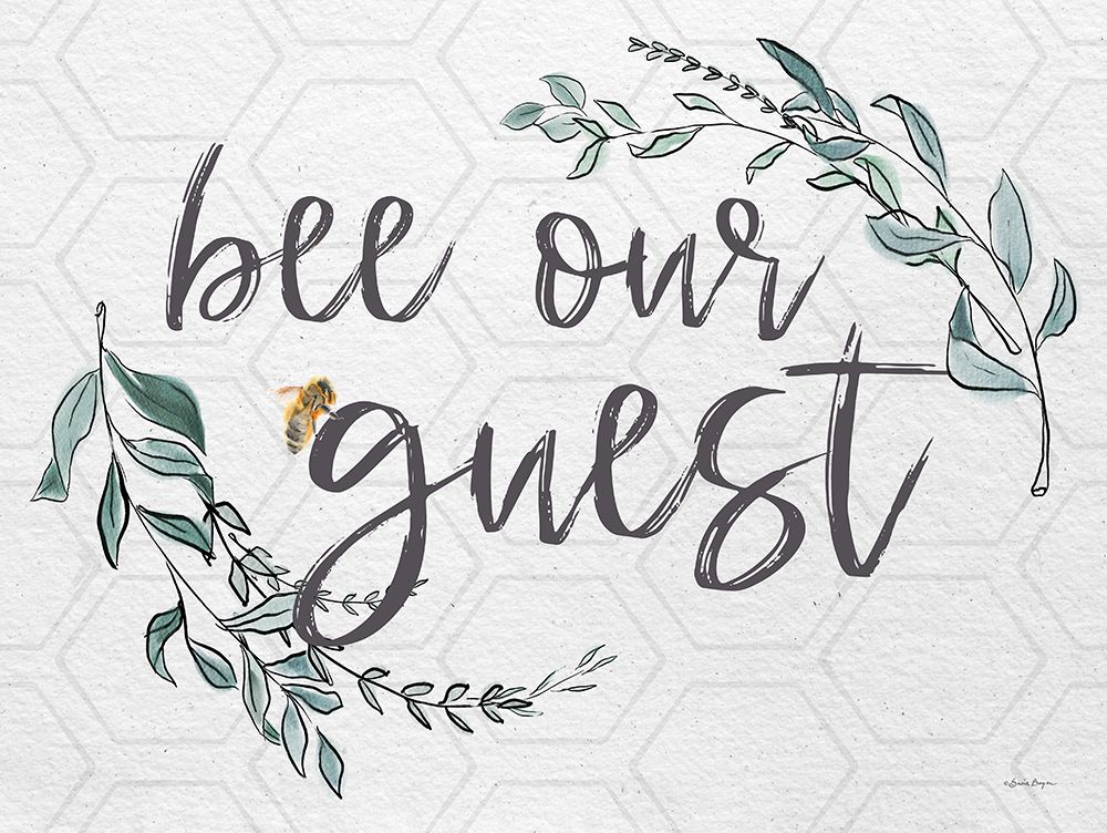Bee Our Guest art print by Susie Boyer for $57.95 CAD