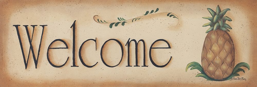 Welcome art print by Pam Britton for $57.95 CAD