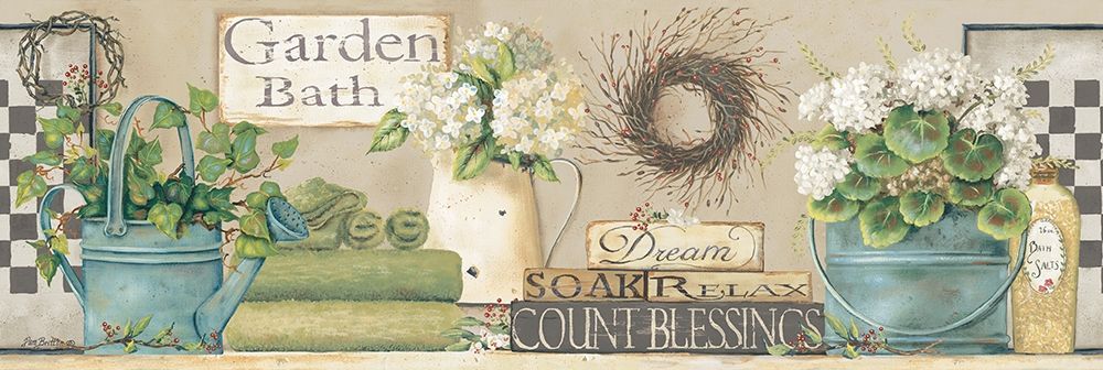 Garden Bath art print by Pam Britton for $57.95 CAD
