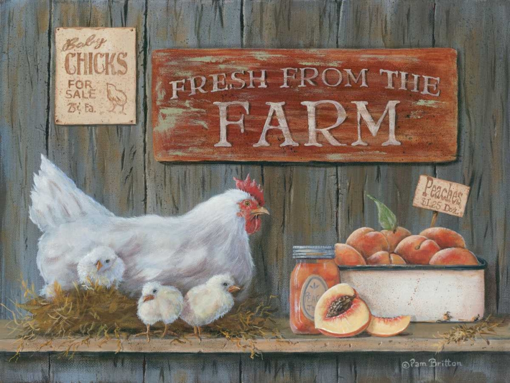 Fresh from the Farm art print by Pam Britton for $57.95 CAD