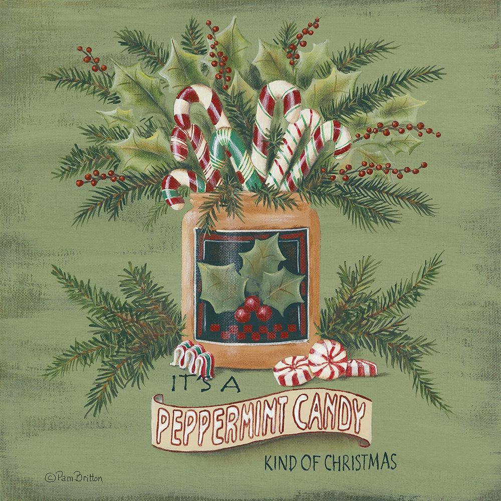 A Peppermint Christmas art print by Pam Britton for $57.95 CAD