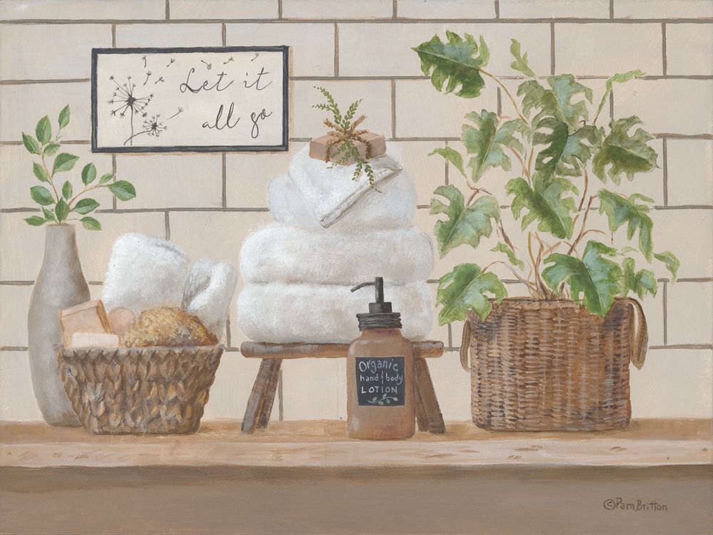 Still Life Bath I art print by Pam Britton for $57.95 CAD