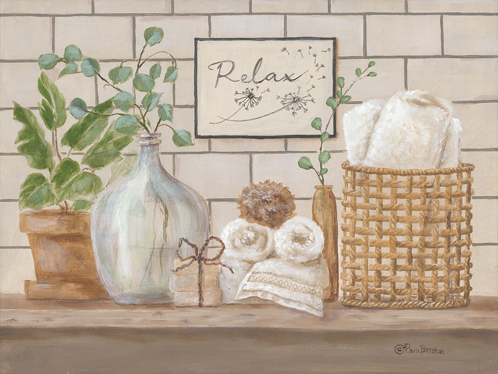 Still Life Bath II art print by Pam Britton for $57.95 CAD