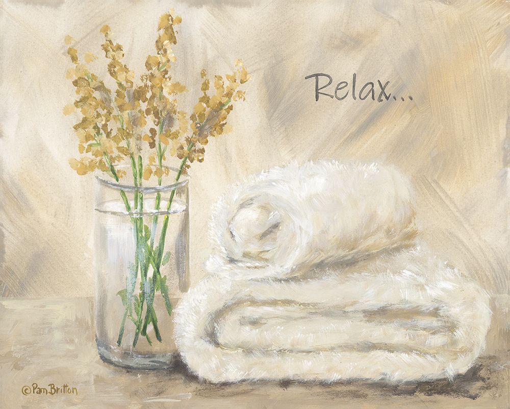 Relax in the Bath art print by Pam Britton for $57.95 CAD