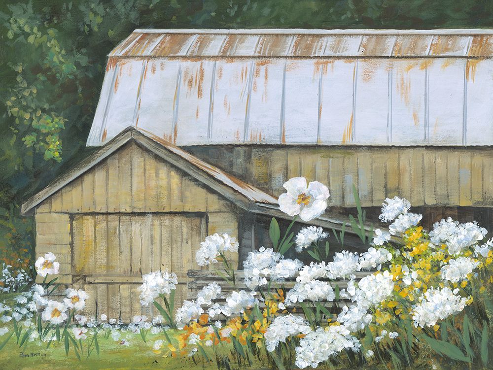 Spring at the Old Barn art print by Pam Britton for $57.95 CAD