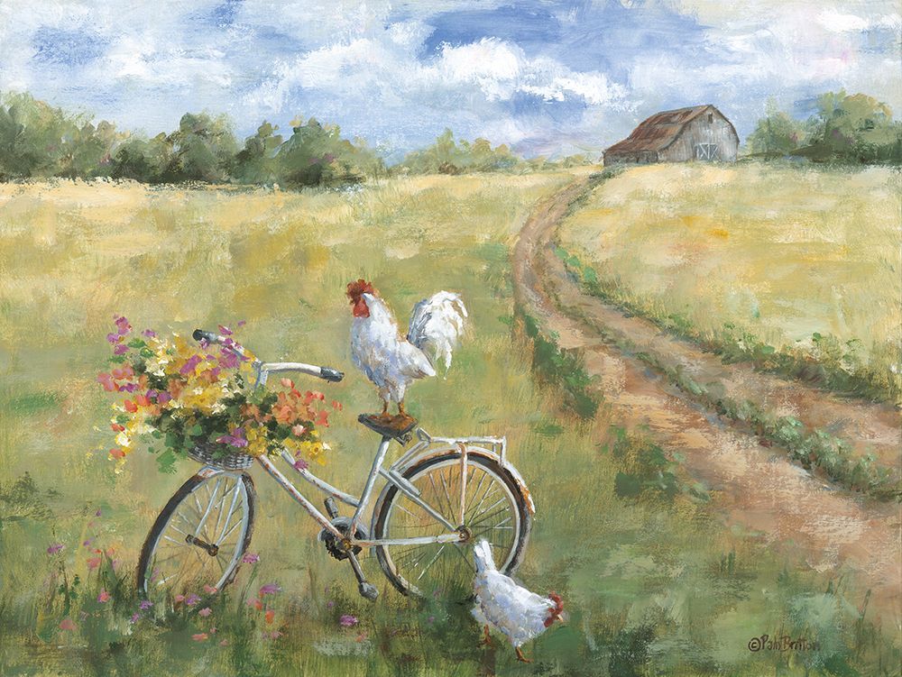 Farm Bike art print by Pam Britton for $57.95 CAD