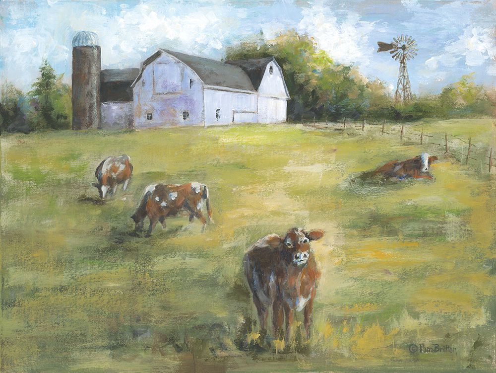 Summer Cows art print by Pam Britton for $57.95 CAD