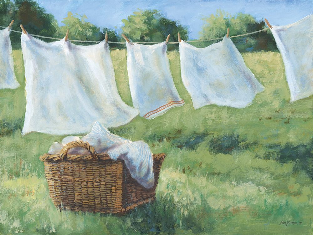 Monday Wash art print by Pam Britton for $57.95 CAD