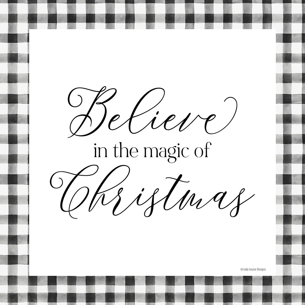 Believe in the Magic of Christmas art print by Lady Louise Designs for $57.95 CAD