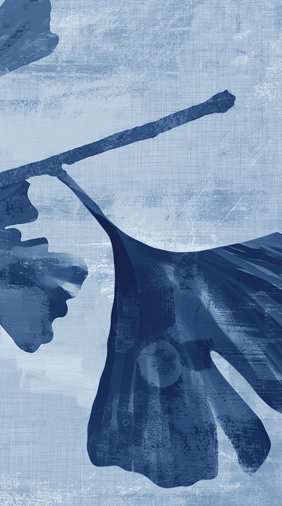 Ginkgo Branch in Blue III art print by Cloverfield And Co. for $57.95 CAD