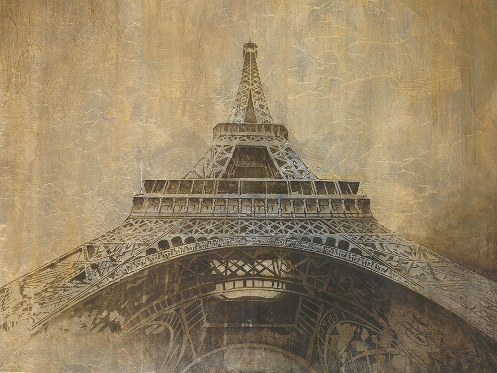 Gold Eiffel Tower art print by Cloverfield And Co. for $57.95 CAD
