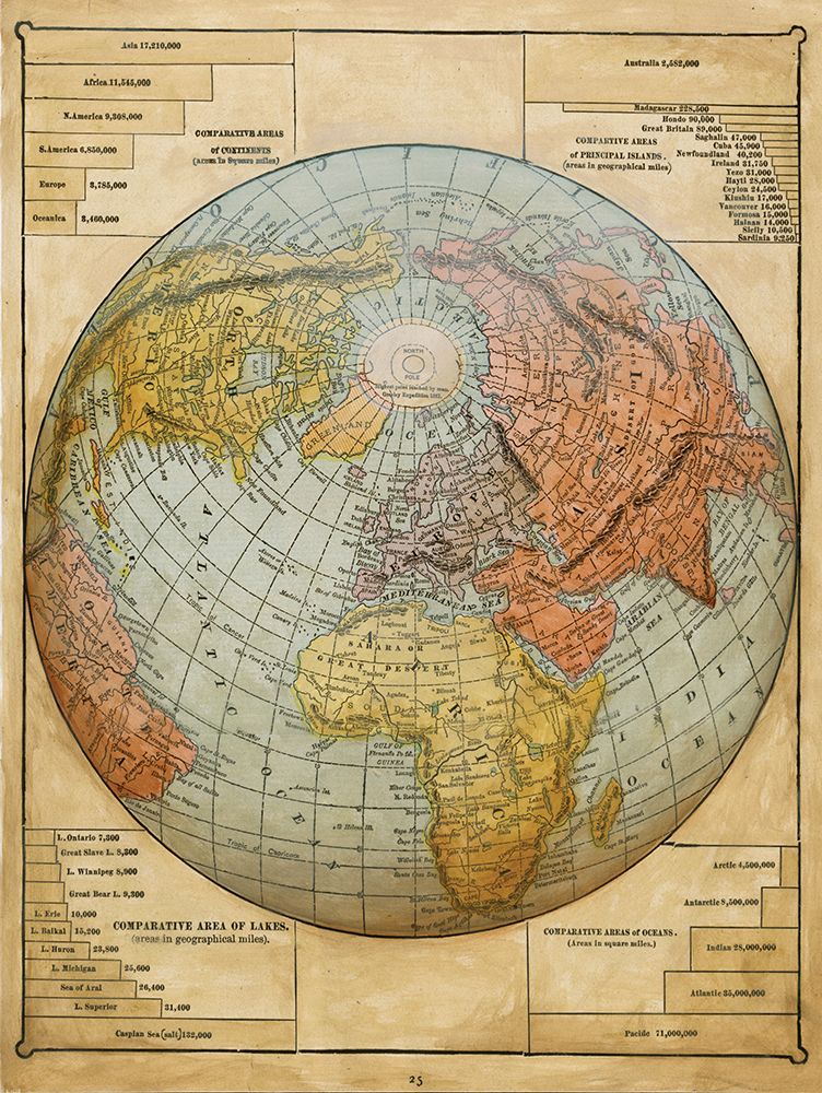 World Maps prints and posters