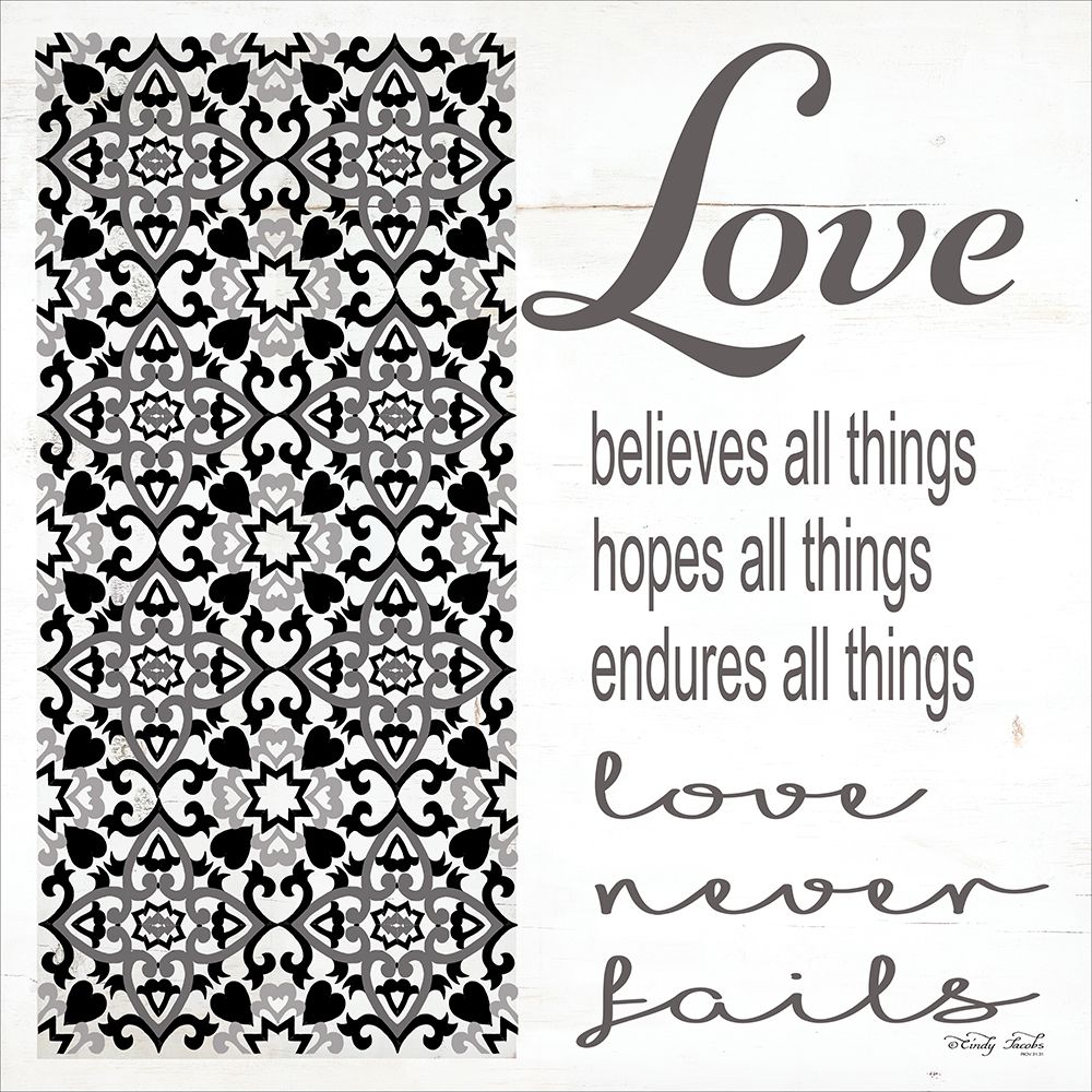 Love Never Fails art print by Cindy Jacobs for $57.95 CAD