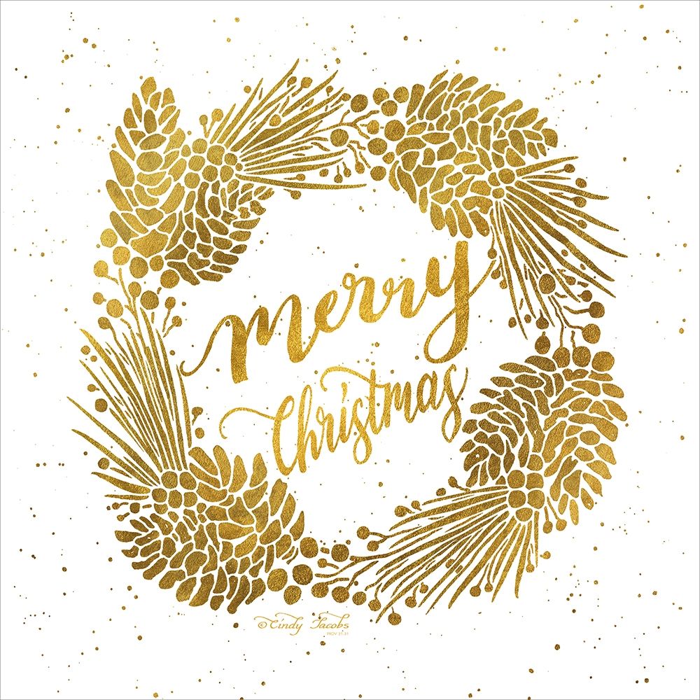 Merry Christmas art print by Cindy Jacobs for $57.95 CAD