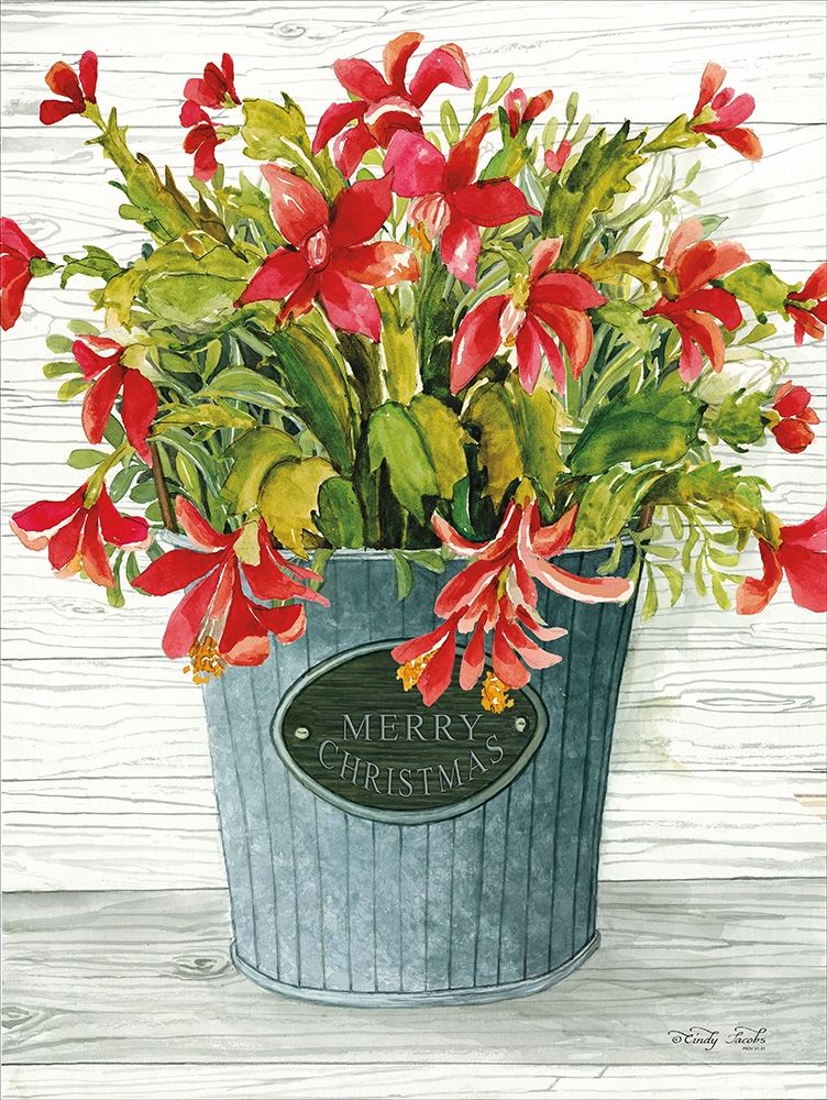 Merry Christmas Pot art print by Cindy Jacobs for $57.95 CAD
