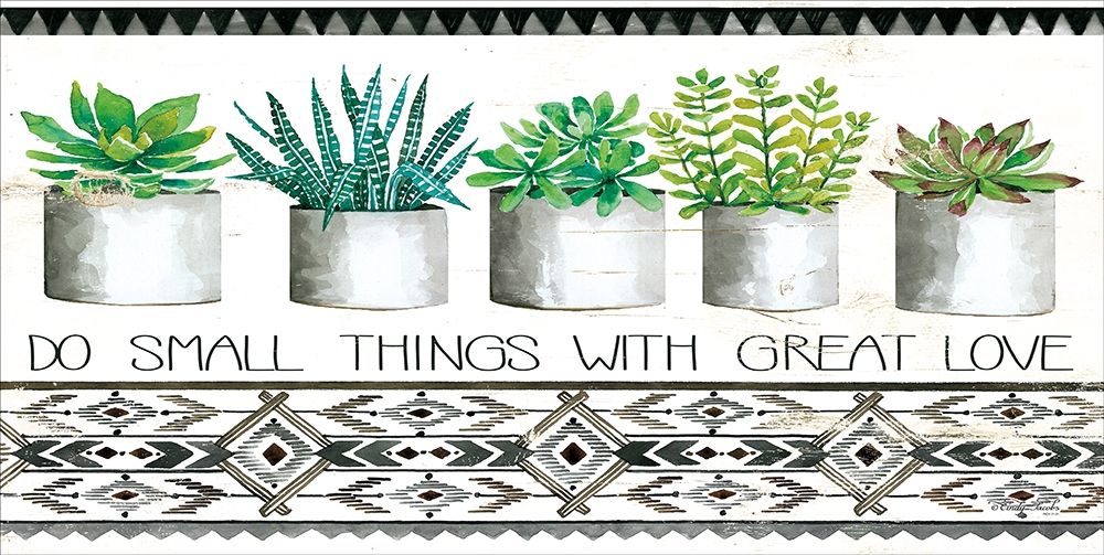 Do Small Things Succulents art print by Cindy Jacobs for $57.95 CAD