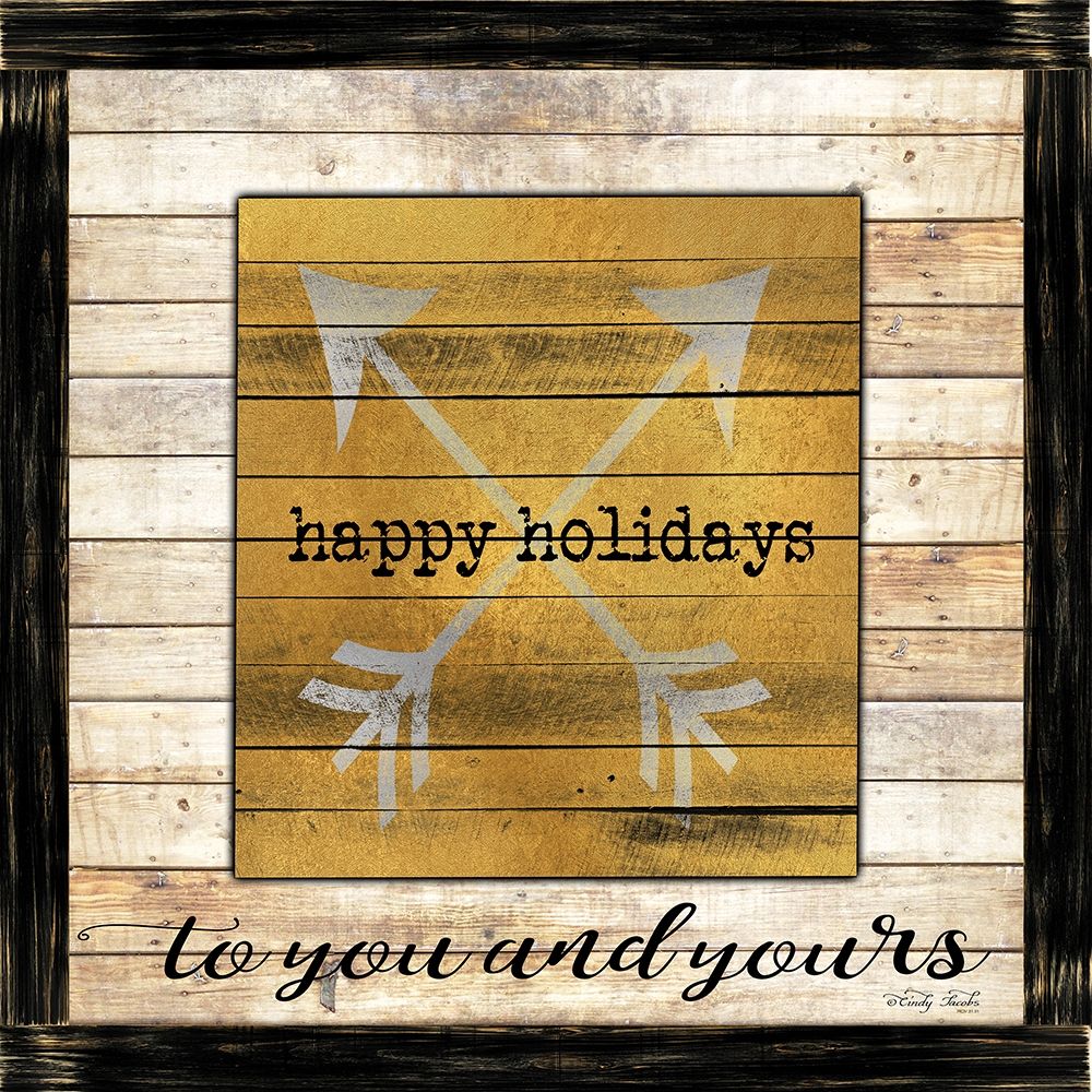 Buffalo Happy Holidays art print by Cindy Jacobs for $57.95 CAD