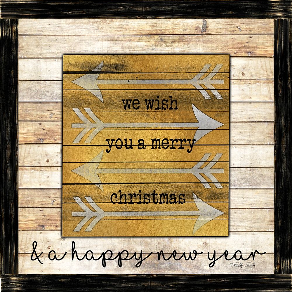 Buffalo Merry Christmas art print by Cindy Jacobs for $57.95 CAD