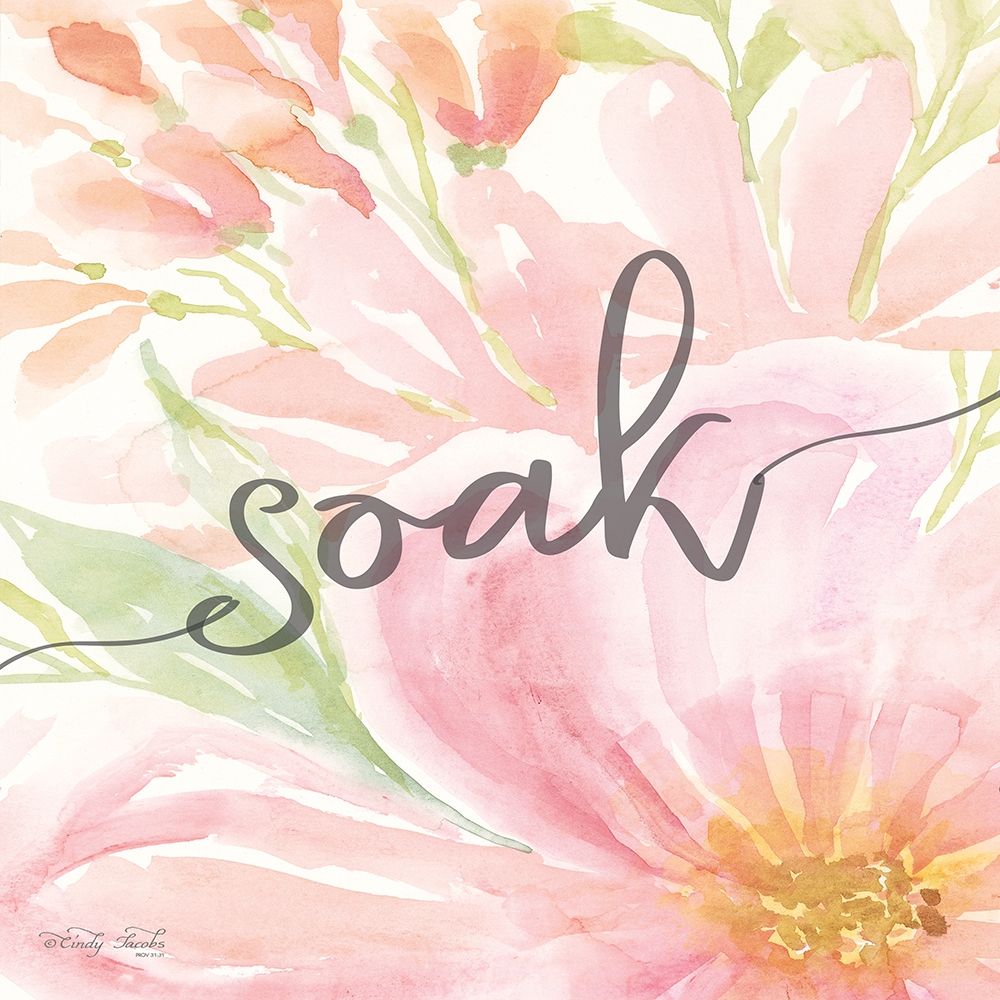 Floral Soak art print by Cindy Jacobs for $57.95 CAD