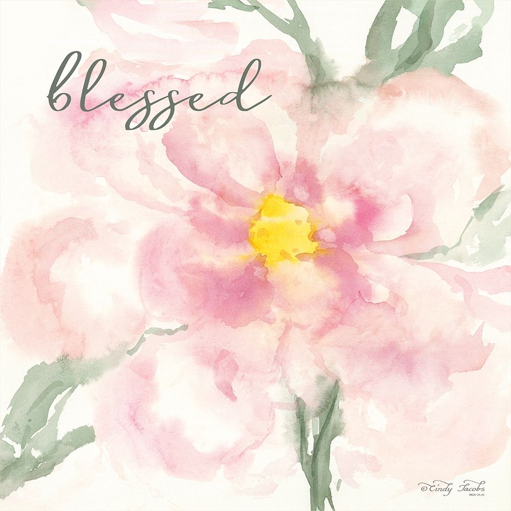 Floral Blessed art print by Cindy Jacobs for $57.95 CAD