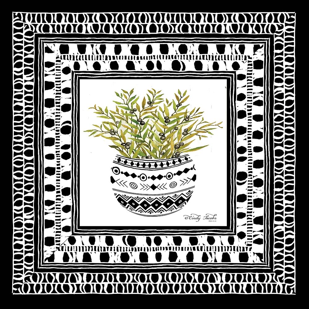 Aztec Floral I art print by Cindy Jacobs for $57.95 CAD