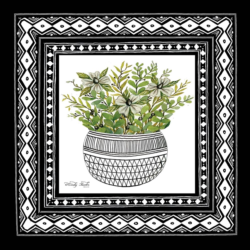 Aztec Floral II art print by Cindy Jacobs for $57.95 CAD