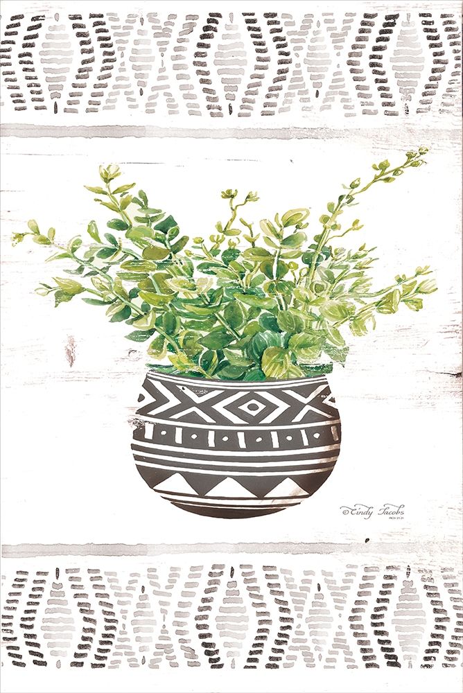 Aztec Floral III art print by Cindy Jacobs for $57.95 CAD