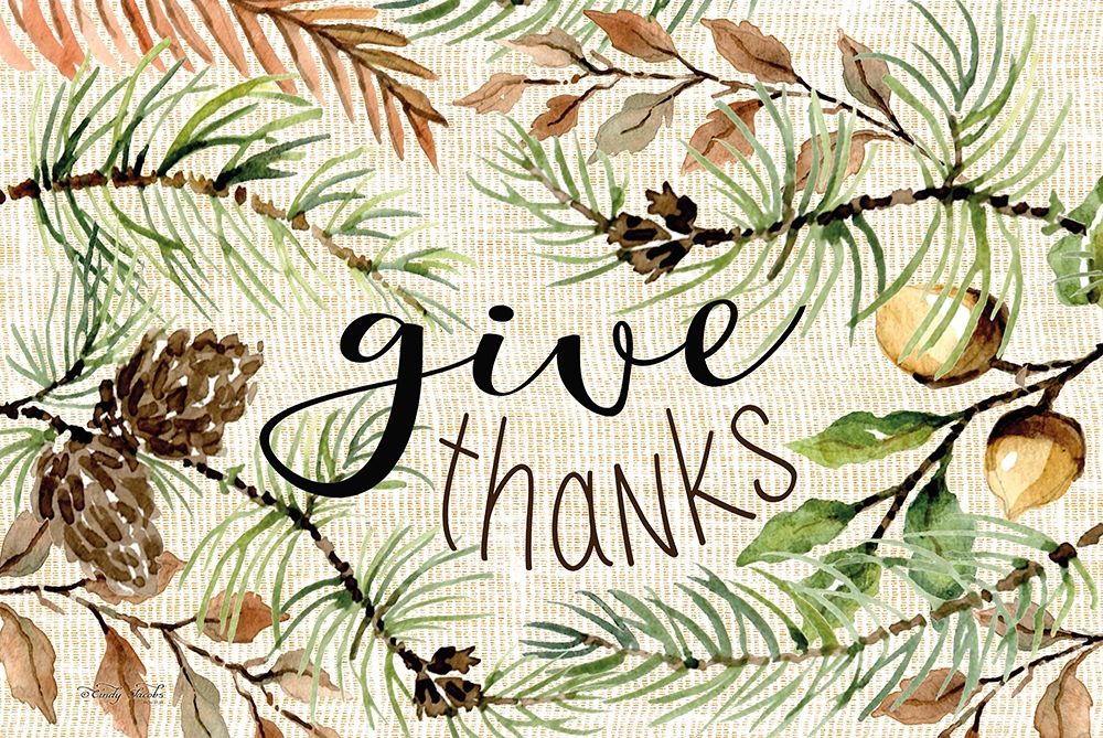 Give Thanks art print by Cindy jacobs for $57.95 CAD