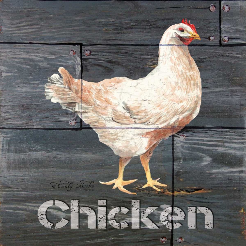 Chicken art print by Cindy Jacobs for $57.95 CAD