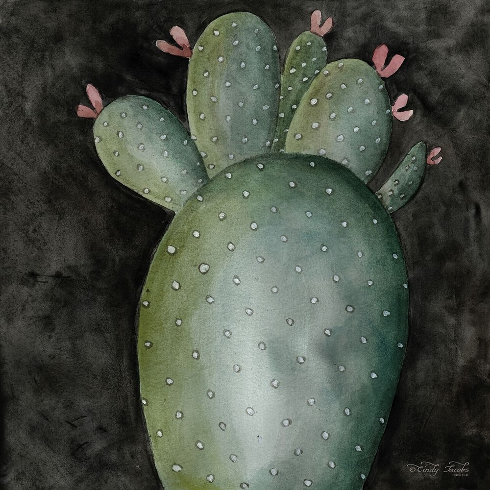 Big Blooming Cactus II art print by Cindy Jacobs for $57.95 CAD
