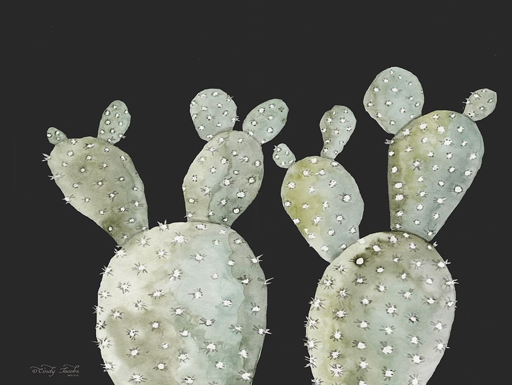 Happy Cactus II art print by Cindy Jacobs for $57.95 CAD