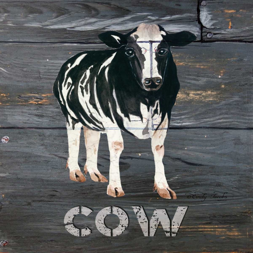 Cow art print by Cindy Jacobs for $57.95 CAD