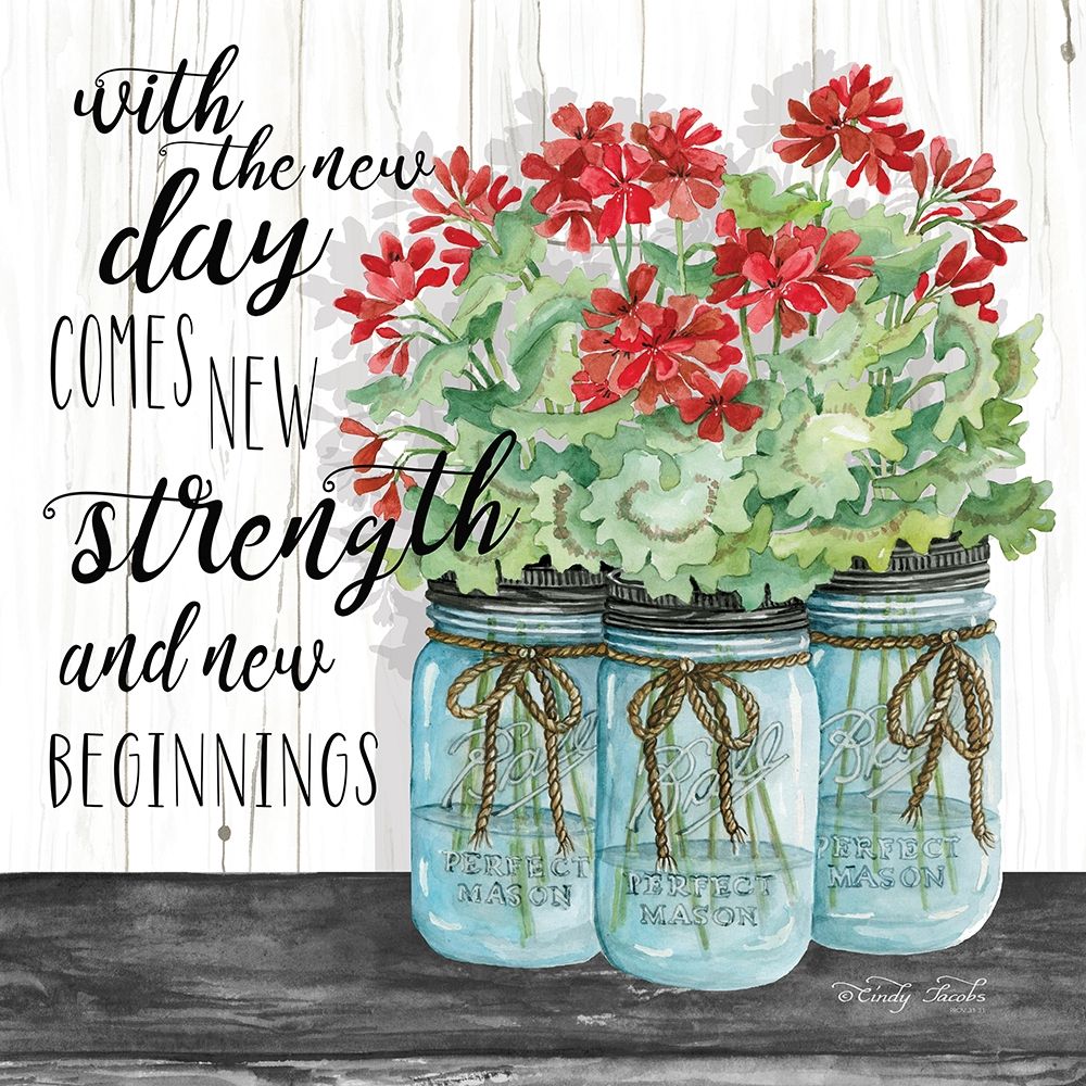 Blue Jars - New Beginnings art print by Cindy Jacobs for $57.95 CAD
