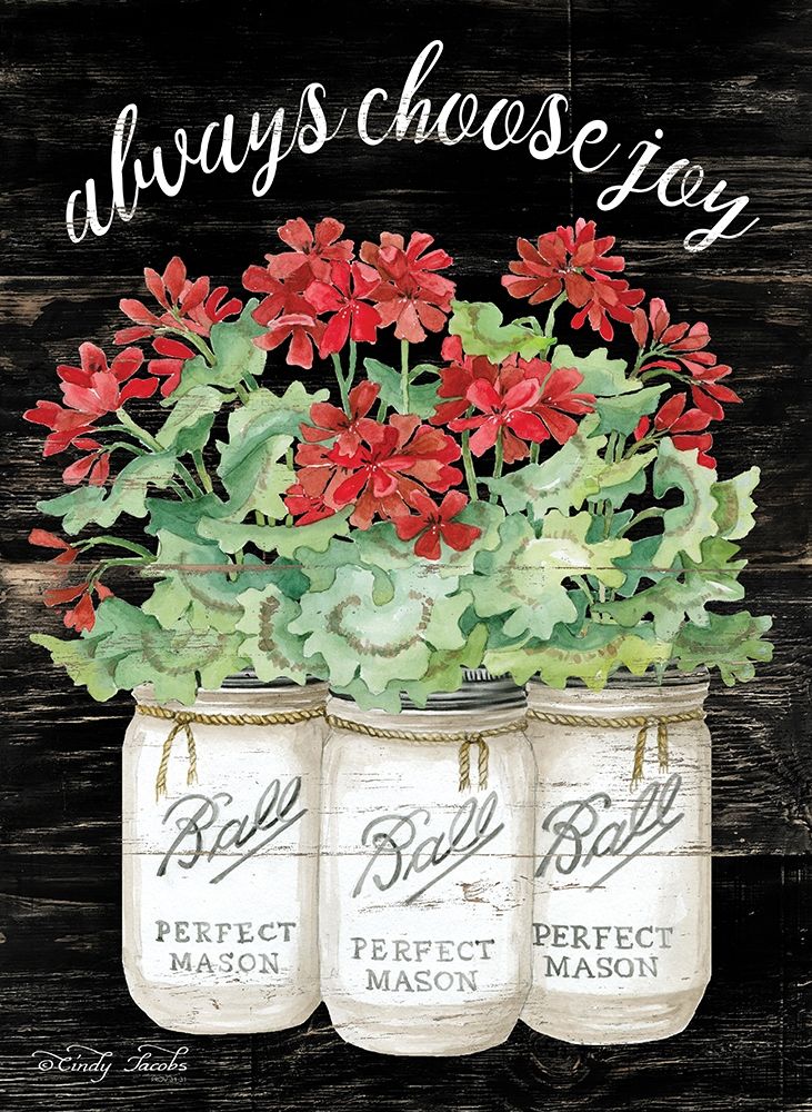 White Jars - Always Choose Joy art print by Cindy Jacobs for $57.95 CAD