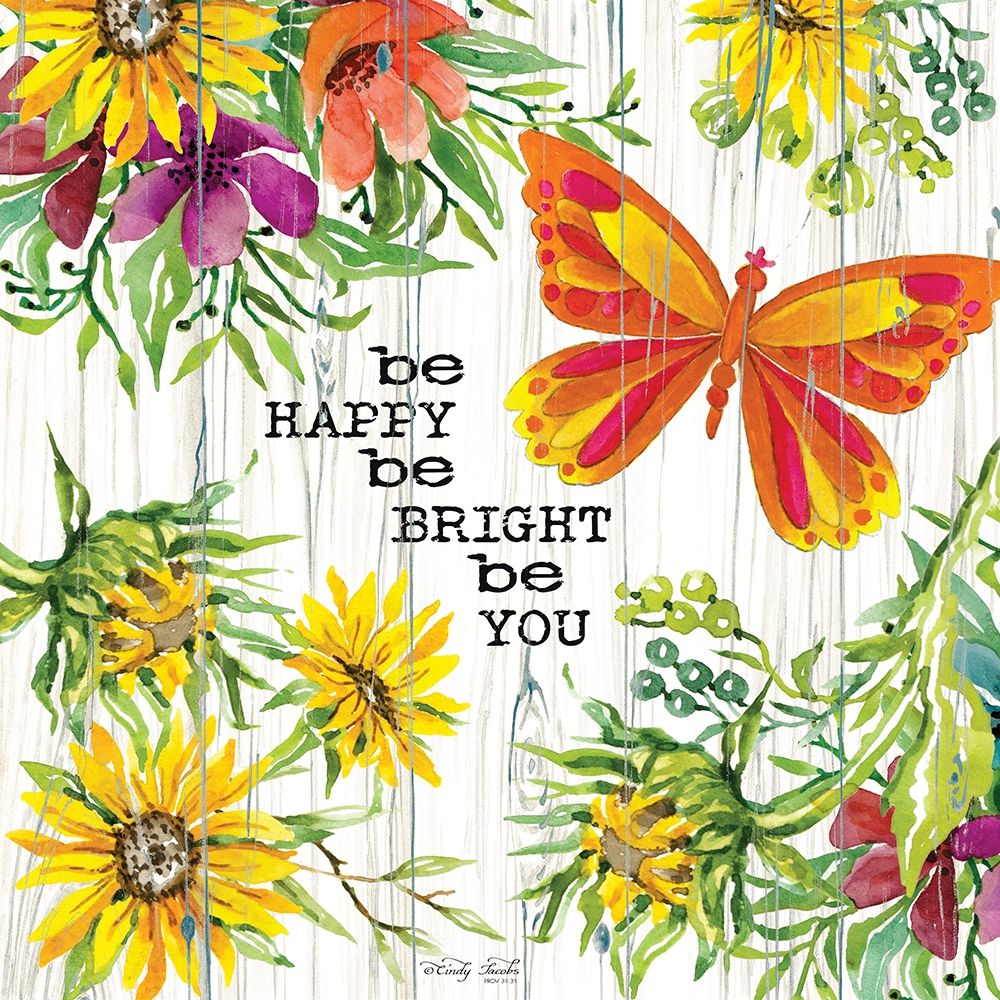 Be Happy art print by Cindy Jacobs for $57.95 CAD
