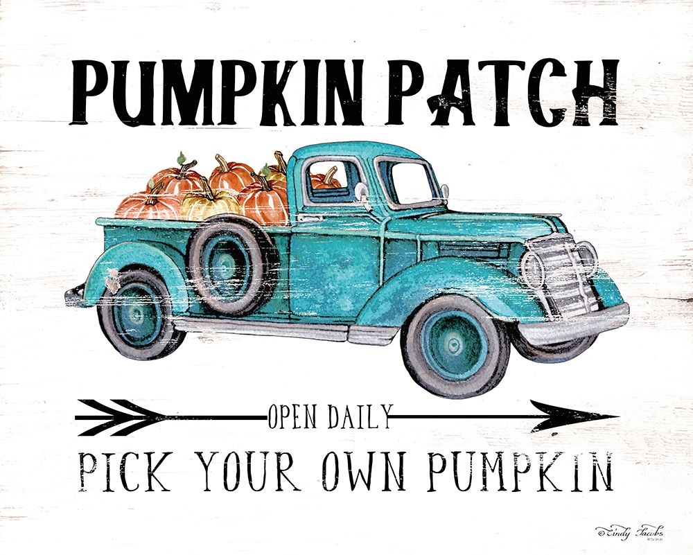 Pumpkin Patch Open Daily art print by Cindy Jacobs for $57.95 CAD