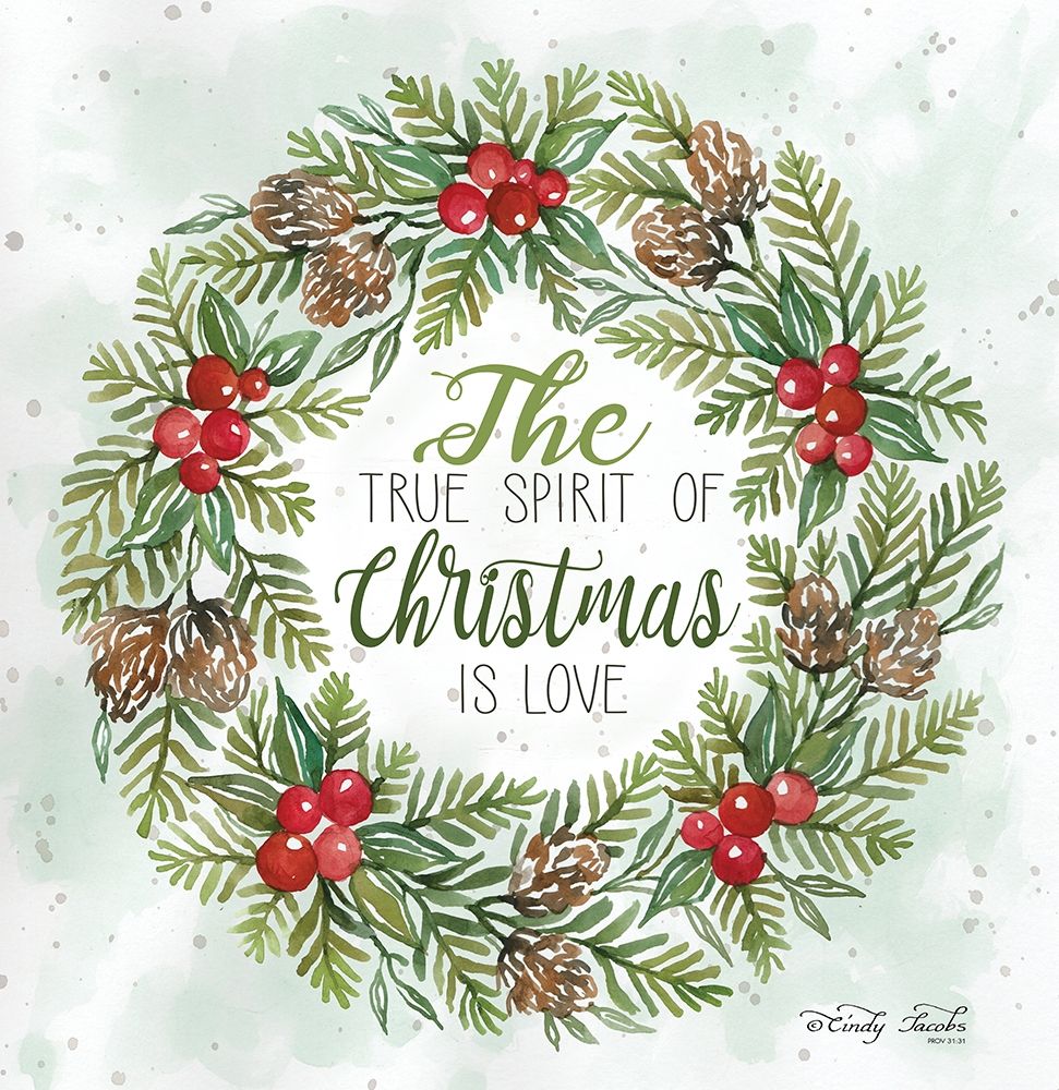 True Spirit Wreath art print by Cindy Jacobs for $57.95 CAD