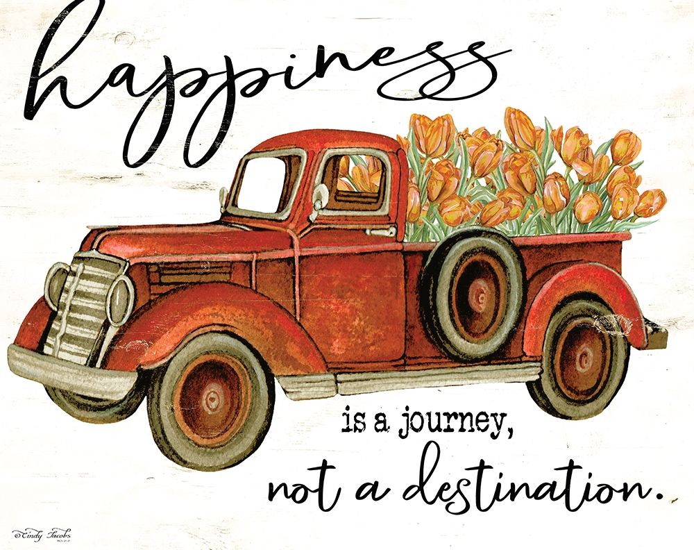 Happiness is a Journey art print by Cindy Jacobs for $57.95 CAD