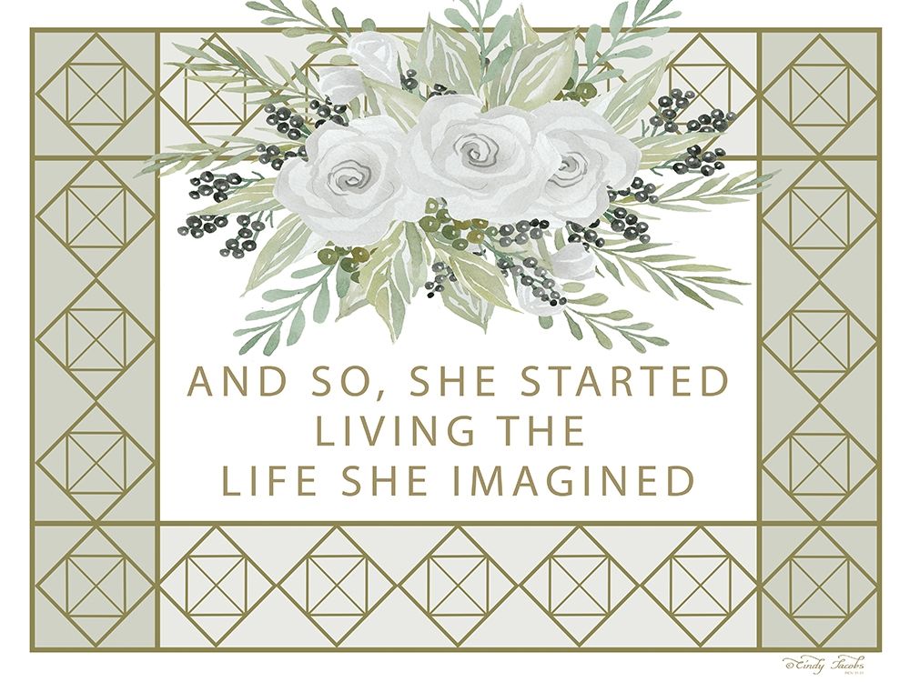 Living the Life She Imagined art print by Cindy Jacobs for $57.95 CAD