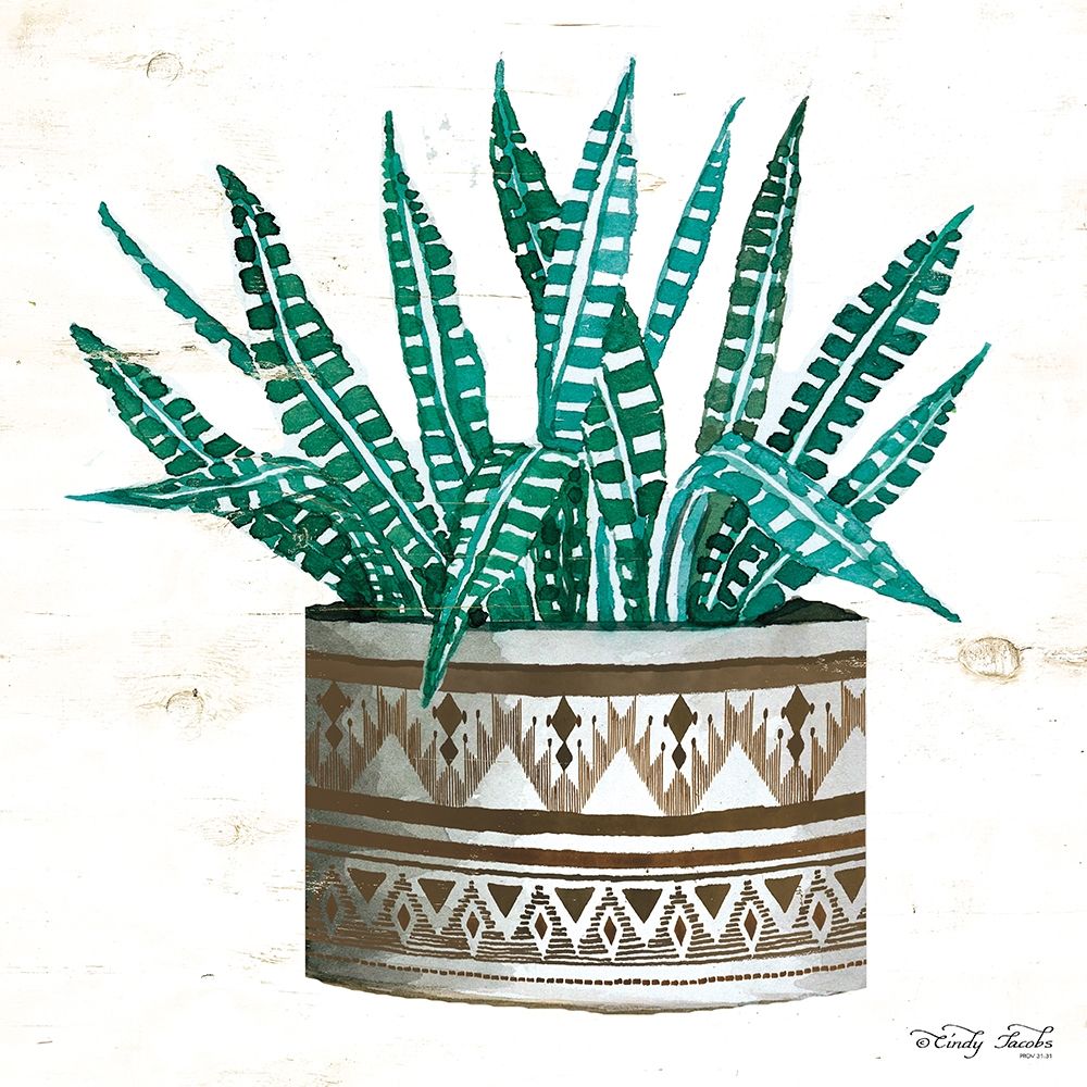 Mud Cloth Vase V art print by Cindy Jacobs for $57.95 CAD