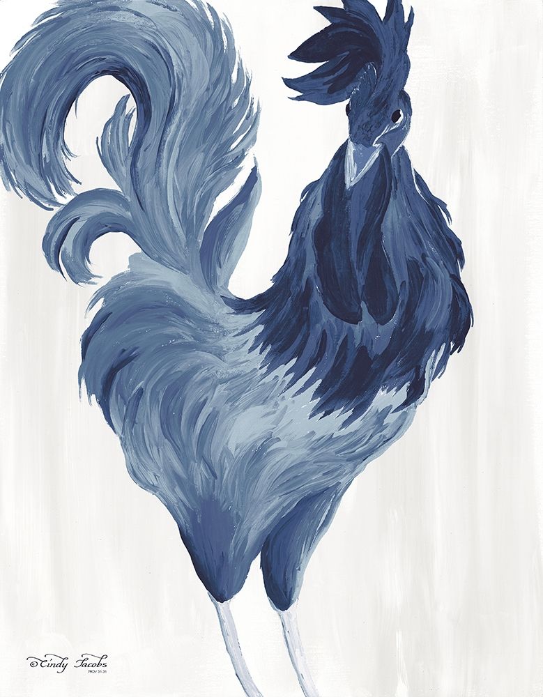 Green and Purple Rooster I art print by Cindy Jacobs for $57.95 CAD