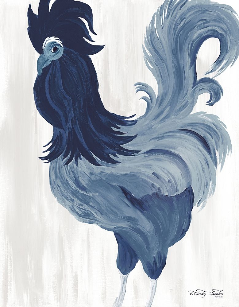 Green and Purple Rooster II art print by Cindy Jacobs for $57.95 CAD